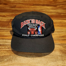 Load image into Gallery viewer, Vintage Chicago Bulls Back To Back World Champions Hat