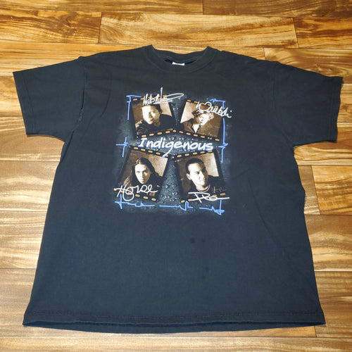 XL - Vintage 2001 Indigenous American Blues Rock Circle Tour Shirt