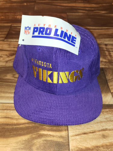 NEW Vintage Rare Minnesota Vikings Corduroy Hat