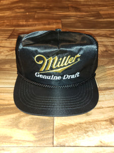 NEW Vintage Miller Genuine Draft Satin Beer Promo Hat