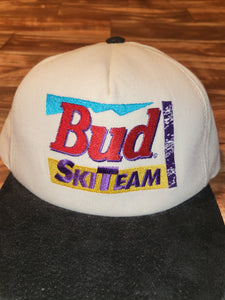 Vintage Rare Budweiser Ski Team Strapback Hat