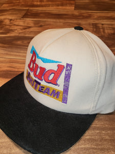 Vintage Rare Budweiser Ski Team Strapback Hat