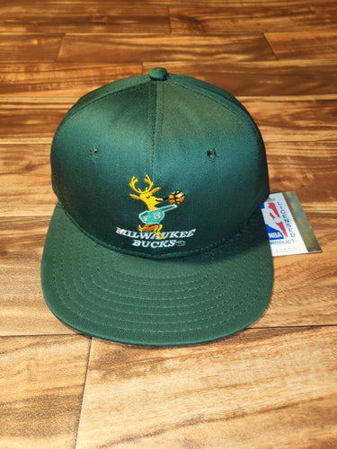 NEW Vintage Rare Milwaukee Bucks Throwback Logo AJD Hat