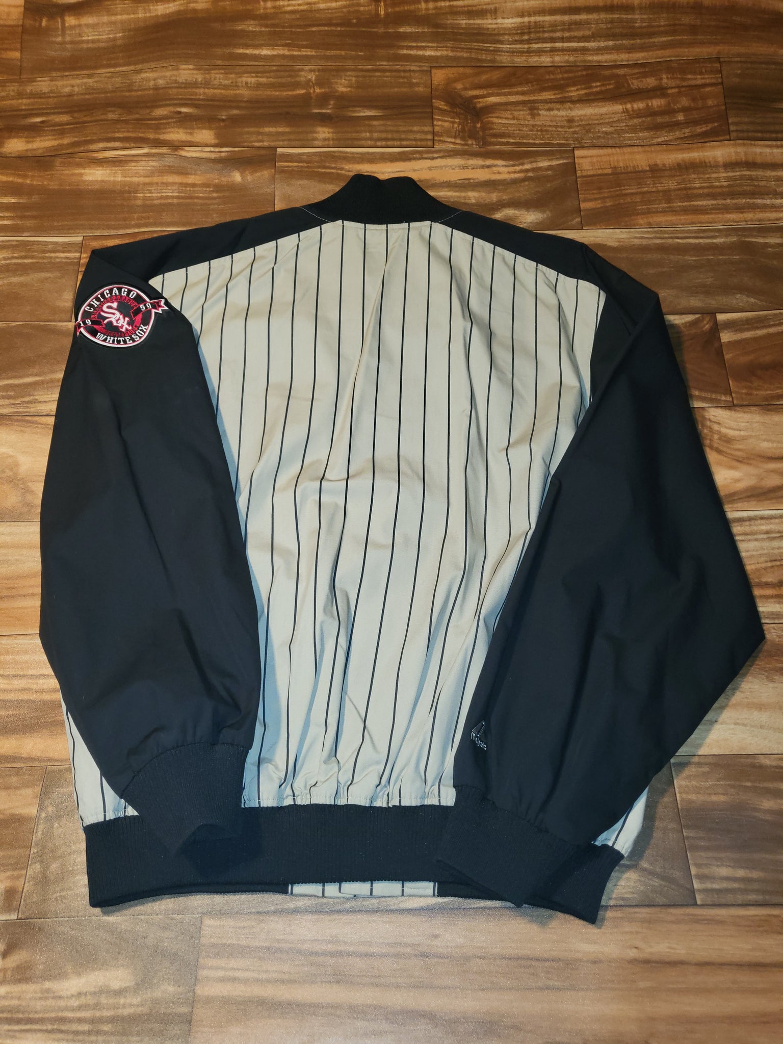 XL - Vintage Rare White Sox MLB Pinstripe Sports Jacket – Twisted Thrift