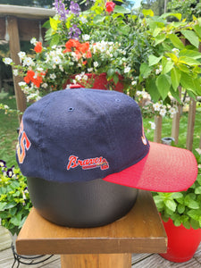 Vintage Rare Atlanta Braves MLB Blockhead Hat