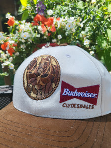 Vintage 1995 Budweiser Clydesdales Beer Promo Hat