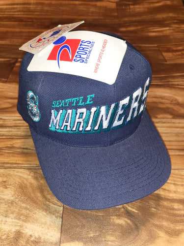 NEW Vintage Rare Seattle Mariners MLB Sports Specialties Grid Hat