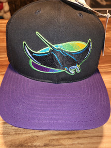 NEW Vintage MLB Devil Rays Logo 7 Plain Logo Hat