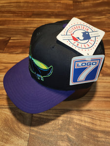 NEW Vintage MLB Devil Rays Logo 7 Plain Logo Hat