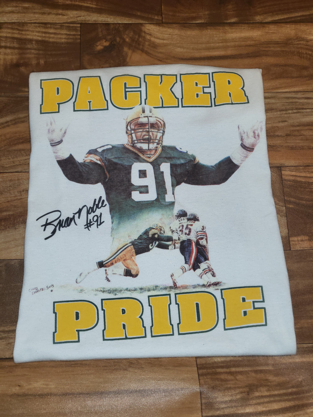 SM/MED - Vintage 1990s Green Bay Packers Brian Noble Shirt