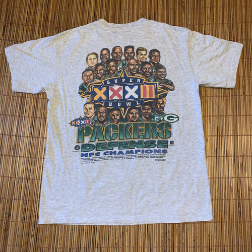 L - Vintage 1997 Packers 2-Sided Caricature Shirt