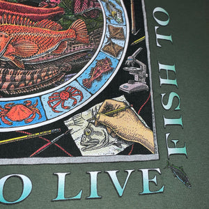 M - Live To Fish Exotic Graphic Shirt