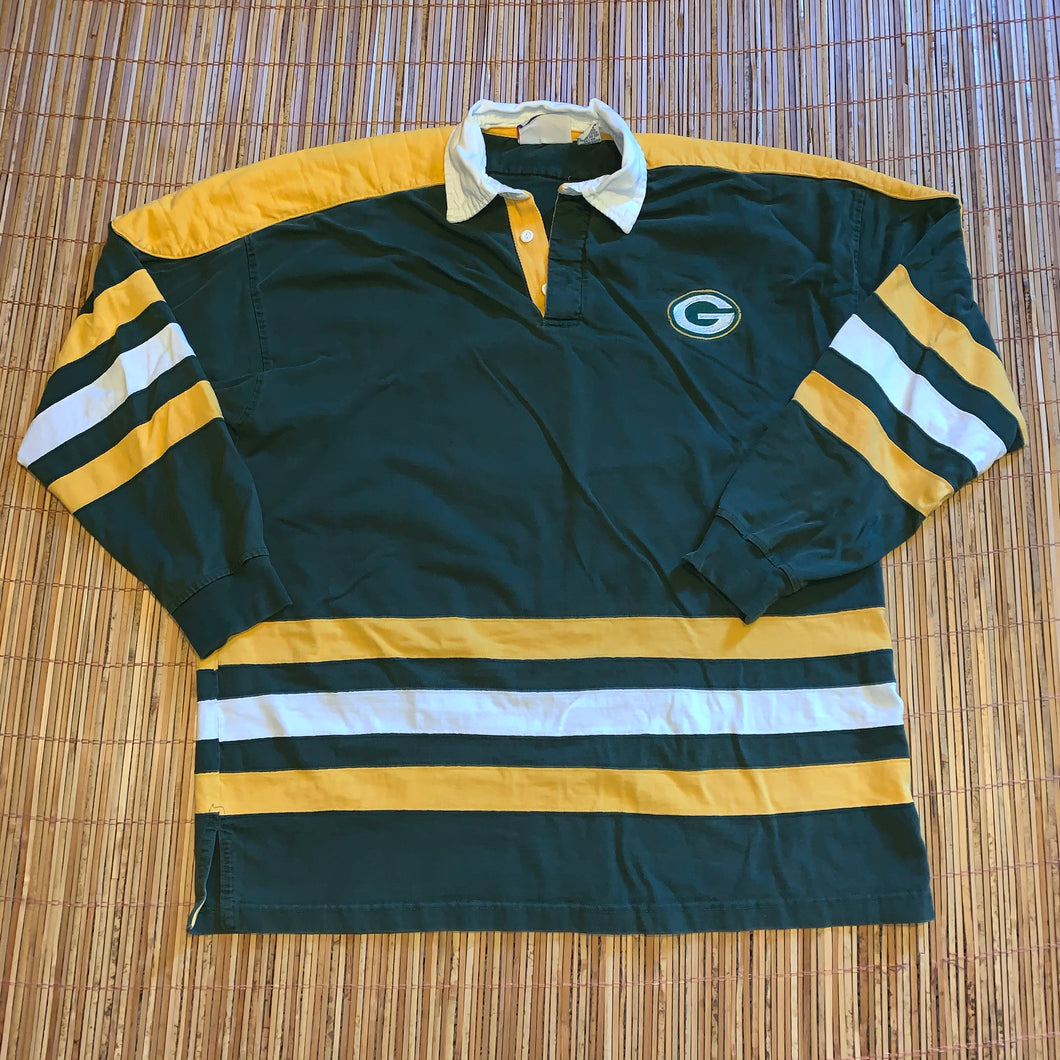 XL/XXL - Vintage Green Bay Packers Rugby Shirt