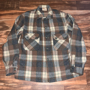 L/XL - Vintage 1940s/50s Chippewa Woolen Mills Wisconsin Flannel Jacket