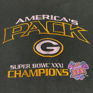 XXL - Vintage America’s Pack Green Bay Super Bowl Crewneck