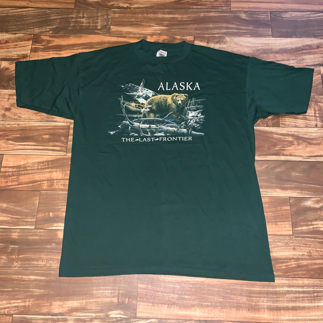 XXL - Vintage Alaska The Last Frontier Nature Shirt