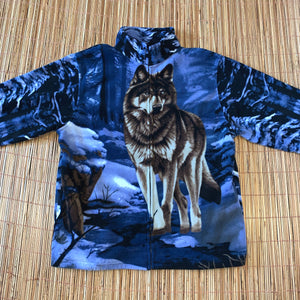 XL - Trail Crest Wolf Zip Fleece