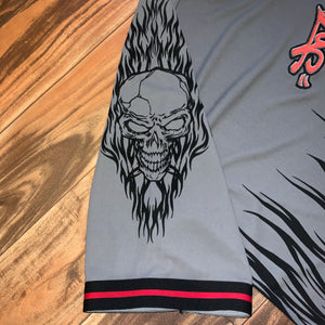 XL - Jnco Flaming Skull Mesh All Over Print Shirt