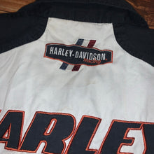 Load image into Gallery viewer, L - Harley Davidson Racing Button Up Shop Shirt
