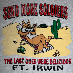 M - Vintage 1995 Send More Soldiers Wylie Coyote Shirt