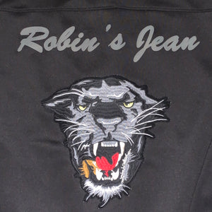 M/L - Robin’s Jean Black Tiger Designer Zip Hoodie