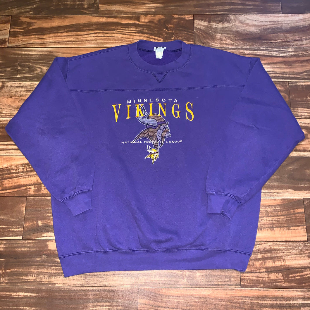XL - Vintage Minnesota Vikings Lee Crewneck
