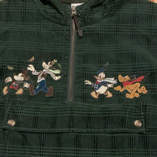 Load image into Gallery viewer, XL - Disney Mickey Goofy Green Soft Zip Jacket