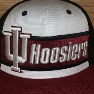 Indiana Hoosiers Leather Strapback Hat