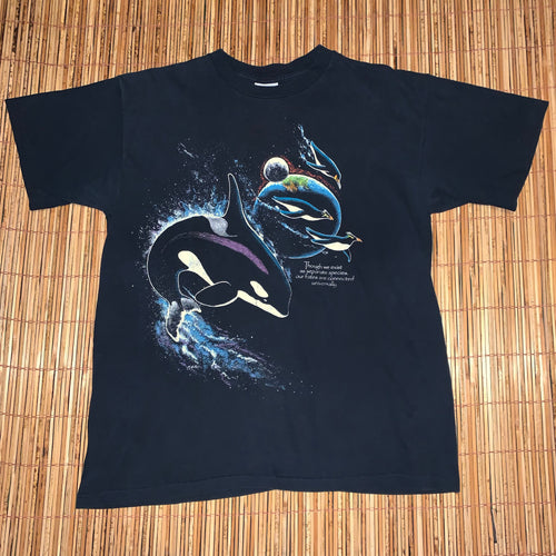 L - Vintage 1990s 2-Sided Graphic Environment Shirt