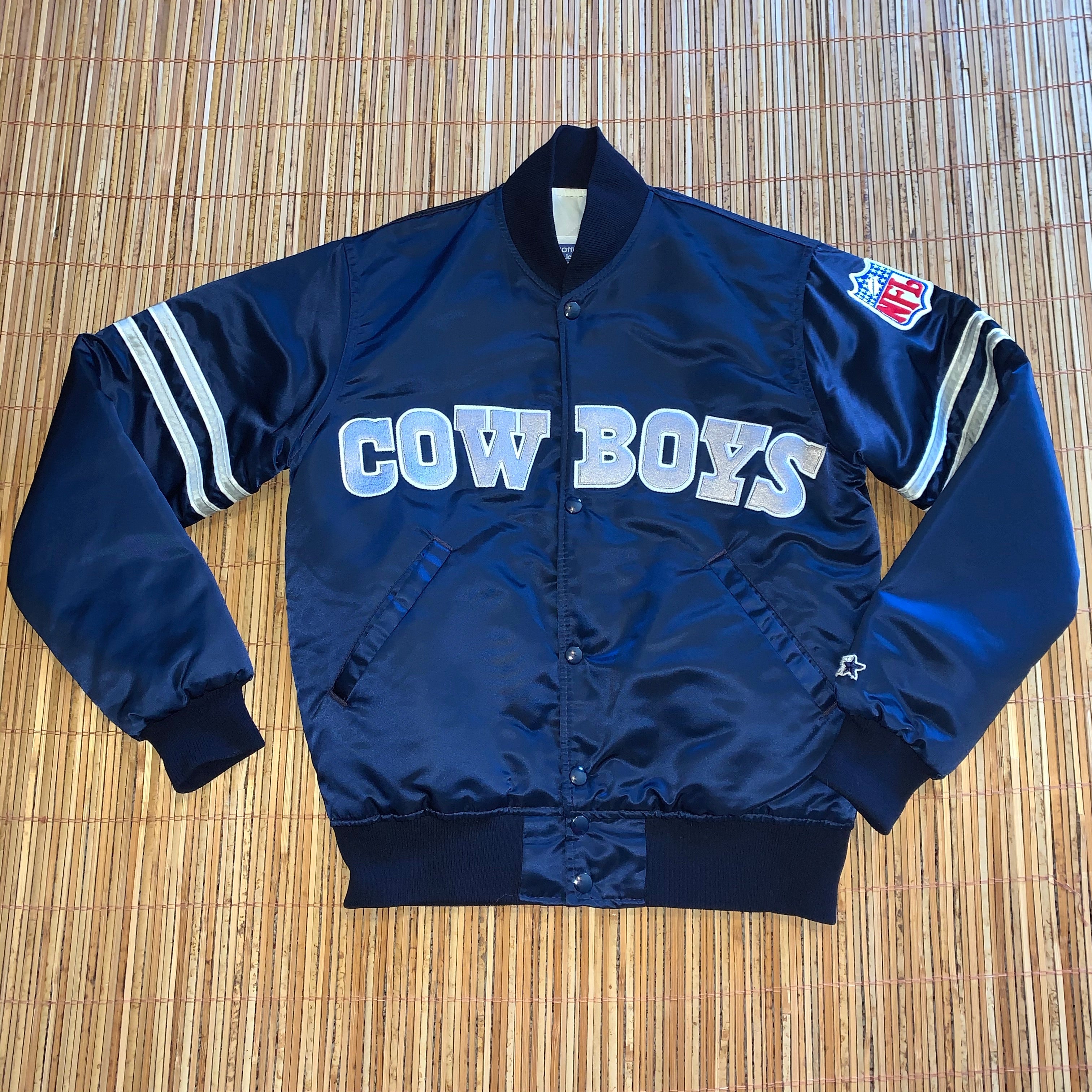 Vintage Starter Dallas Cowboys Satin Jacket Men's M 80s