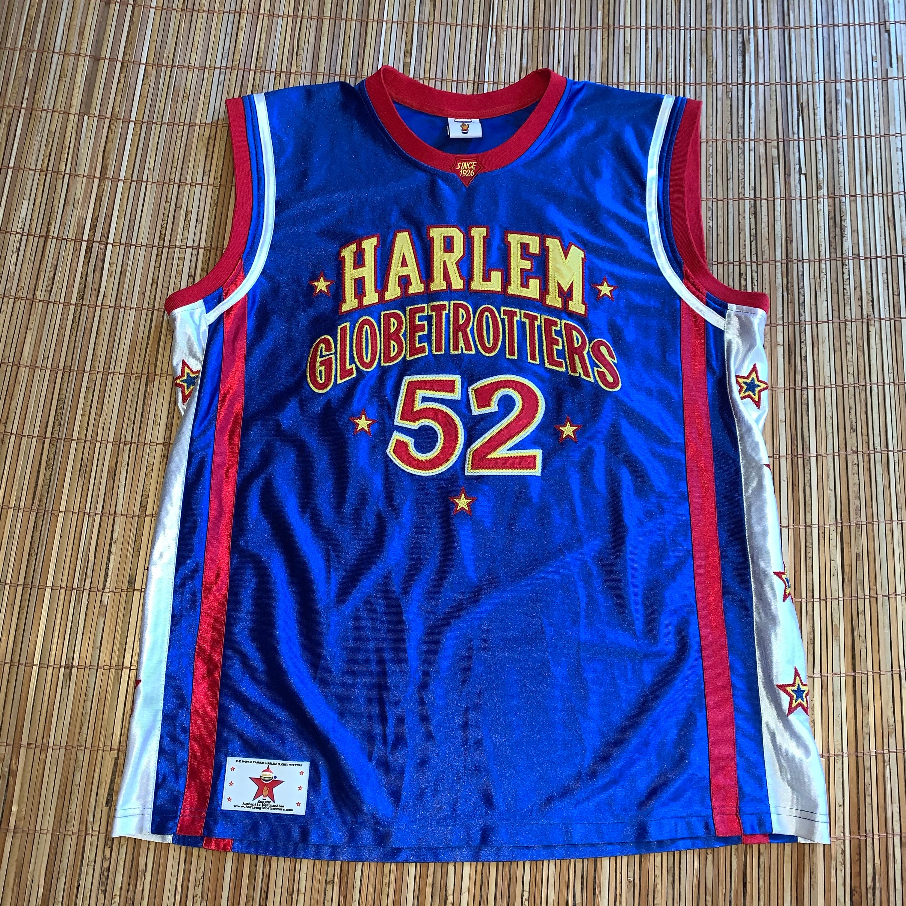 Harlem Globetrotters Jersey Basketball ACE #1 Athletic Stars vtg Mens MEDIUM