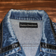 Load image into Gallery viewer, S/M - Vintage Women’s Harley Davidson Denim Jacket