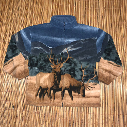 XXL - Elk Mountains Fleece Zip Sweater