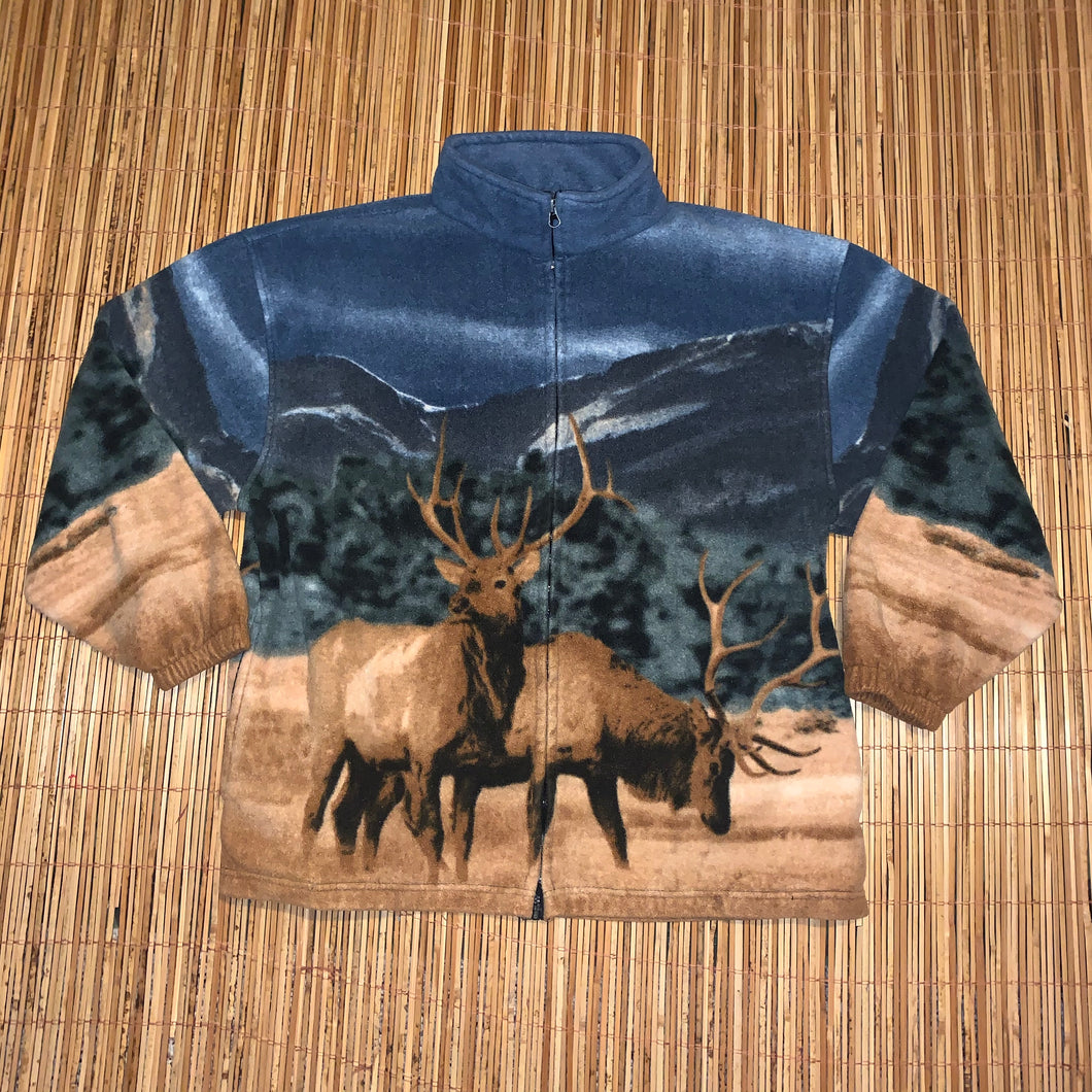 XXL - Elk Mountains Fleece Zip Sweater