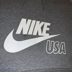 L - Vintage Nike USA Center Swoosh Spellout Hoodie