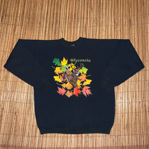 XL - Vintage Wisconsin Fall Sweater