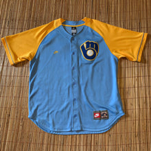 Load image into Gallery viewer, L - Vintage Milwaukee Brewers Embroidered Ryan Braun Jersey