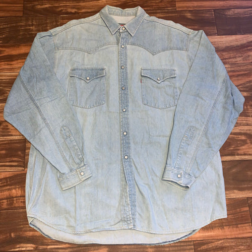 XL Tall - Levi’s Pearl Snap Denim Button Shirt
