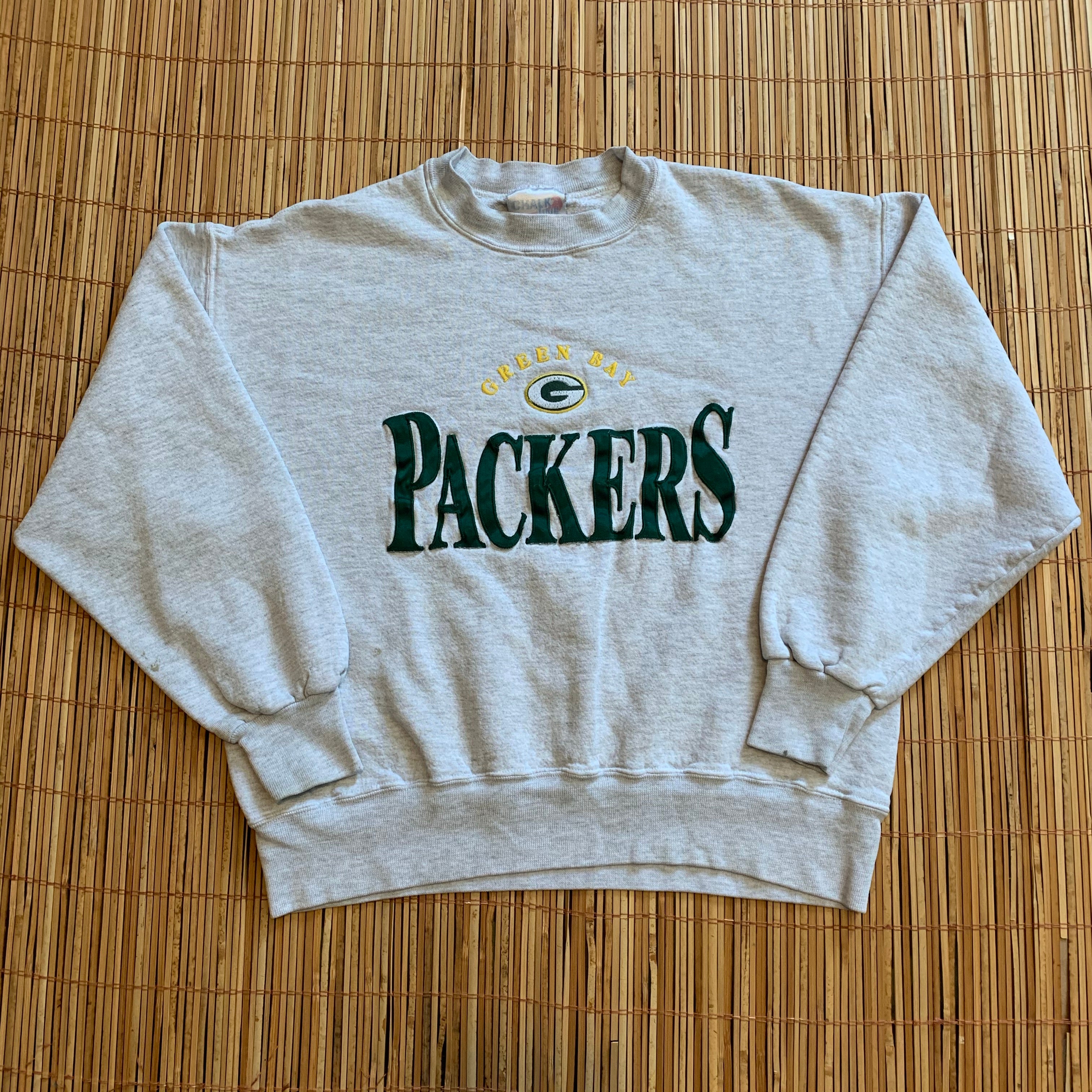 SHORT M/L - Vintage Green Bay Packers Crewneck – Twisted Thrift