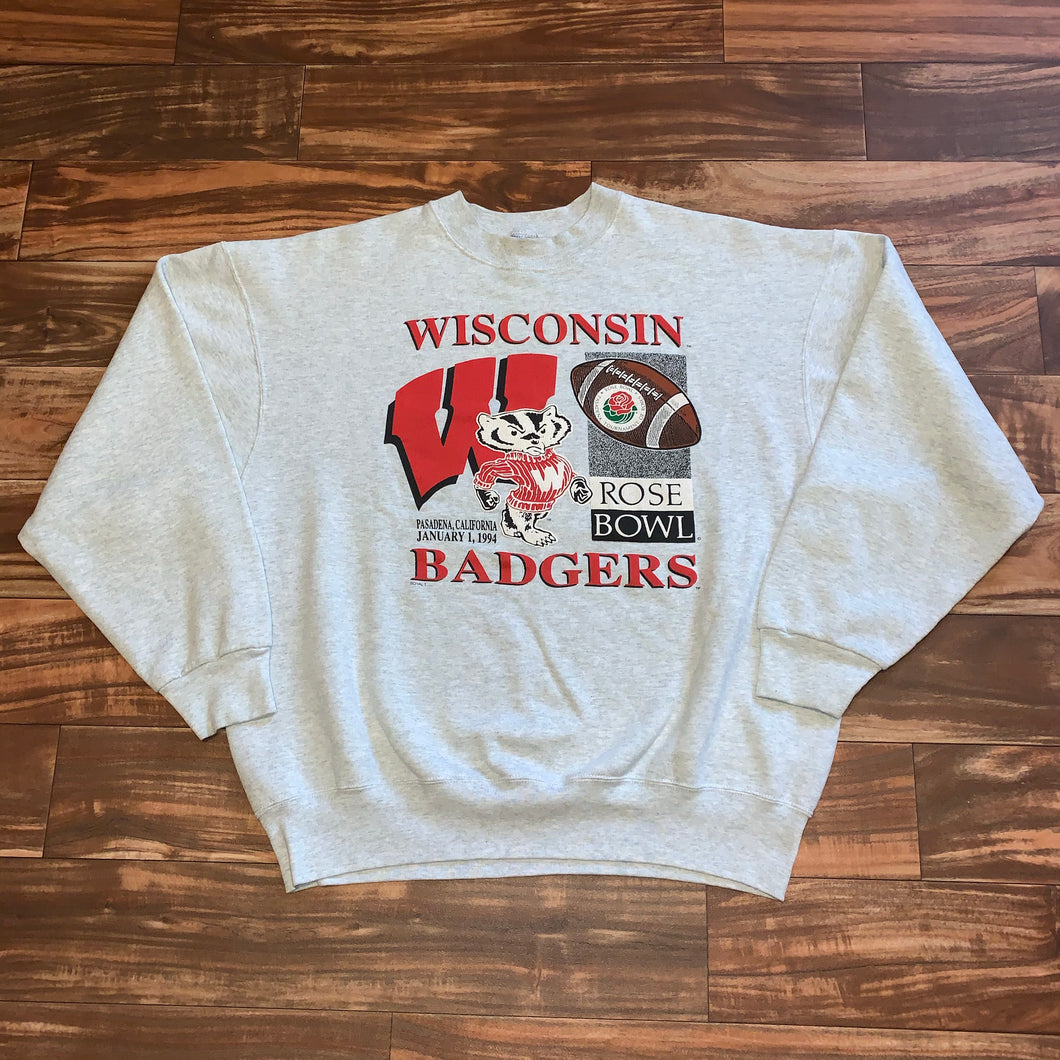 XL/XXL - Vintage 1994 Wisconsin Badgers Rose Bowl Crewneck