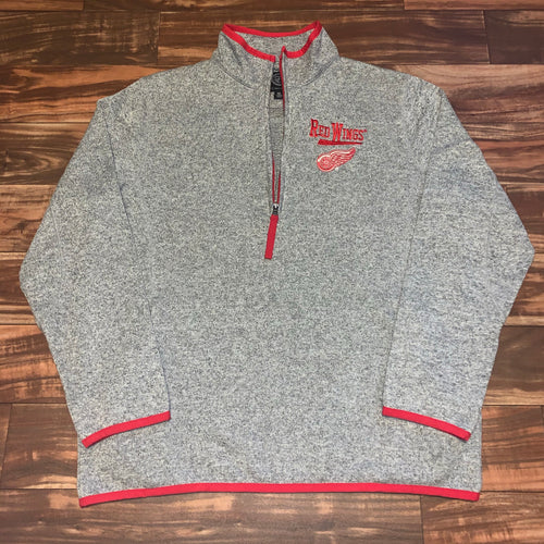 XL - Detroit Red Wings NHL 1/4 Zip Sweater