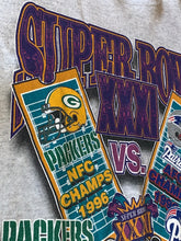 Load image into Gallery viewer, L - Vintage 1997 Packers Patriots Super Bowl Sweater