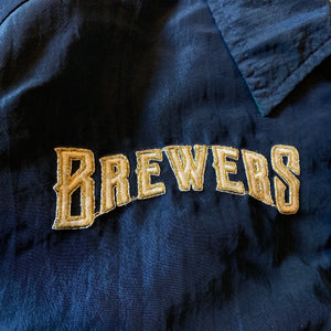 M/L(See Measurements) - Vintage Milwaukee Brewers Starter Jacket