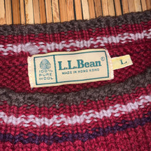 Load image into Gallery viewer, L - Vintage LL Bean 100% Wool Aztec Sweater