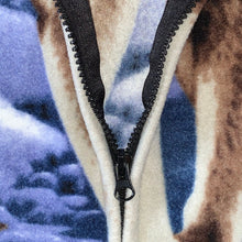 Load image into Gallery viewer, XL - Trail Crest Wolf Zip Fleece
