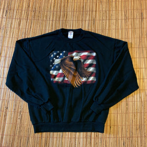 L - Vintage Soaring Eagle USA Sweater