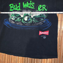 Load image into Gallery viewer, XL/L(Fits L-See Measurements) - Vintage 1995 Budweiser Frogs 2-Sided Shirt