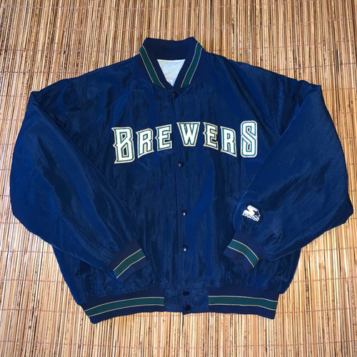 XL - Vintage RARE Brewers Diamond Collection Starter Jacket