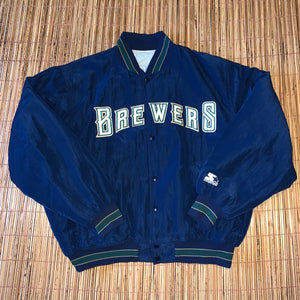 XL - Vintage RARE Brewers Diamond Collection Starter Jacket