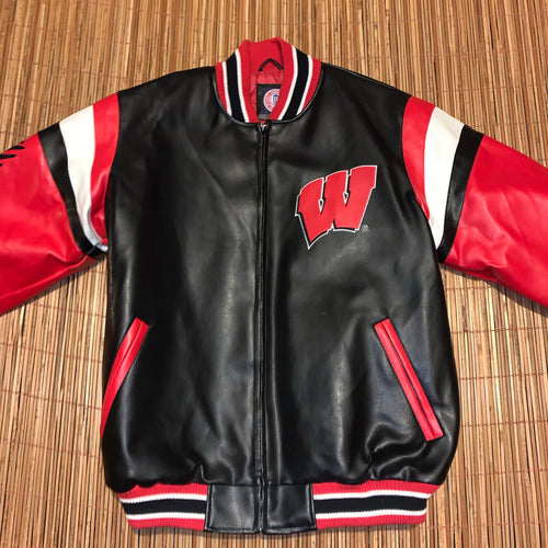 L/XL - Wisconsin Badgers Leather Jacket